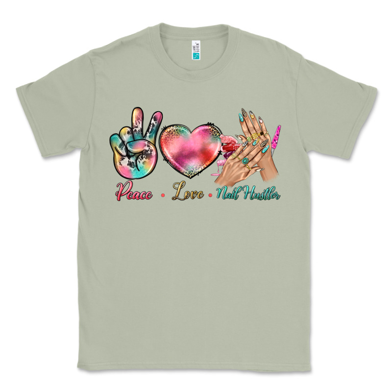 Peace Love Nail Hustler Classic Tee by BundleAndBundleShop | Teevron
