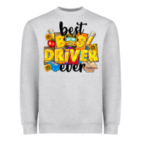 Heather Grey best bus driver ever Heavyweight Sweatshirt - NancyCooperArtShop