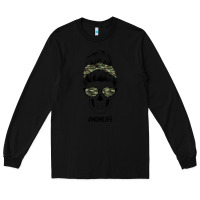Black Camouflage Pattern Mom Skull Long Sleeve Tee - Bettercallsaul