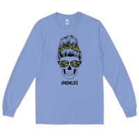 Camouflage Pattern Mom Skull Long Sleeve Tee | Teevron