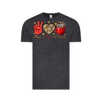Vintage Black Peace Love Hot Chocolate Vintage Tee - BundleAndBundleShop