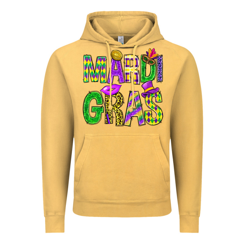 Mardi Gras Carnaval Mask With Fleur De Lis Vintage Hoodie by BundleAndBundleShop | Teevron