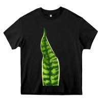 Black Snake Plant Heavy Core Tee - LillyAllenDesigns
