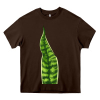 Chocolate Brown Snake Plant Heavy Core Tee - LillyAllenDesigns