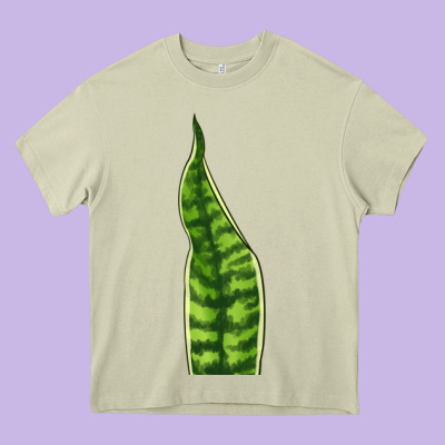 Snake Plant Heavy Core Tee Designed By Lillyallendesigns