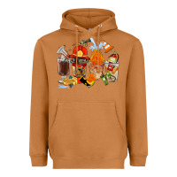 Meerkat Firefighter Coffee Cups Heavyweight Hoodie - FaDigitalArtStudio
