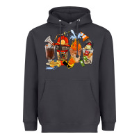 Smoke Firefighter Coffee Cups Heavyweight Hoodie - FaDigitalArtStudio