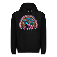 Black leopard cowhide nurse rainbow Premium Hoodie - JahusDesignShop