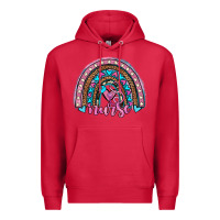 Cardinal leopard cowhide nurse rainbow Premium Hoodie - JahusDesignShop