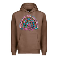 Chestnut leopard cowhide nurse rainbow Premium Hoodie - JahusDesignShop