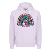 Lilac leopard cowhide nurse rainbow Premium Hoodie - JahusDesignShop