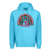 Ocean Blue leopard cowhide nurse rainbow Premium Hoodie - JahusDesignShop