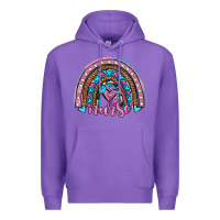 Purple leopard cowhide nurse rainbow Premium Hoodie - JahusDesignShop
