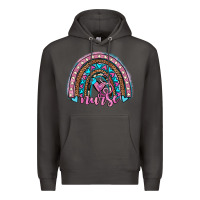 Smoke leopard cowhide nurse rainbow Premium Hoodie - JahusDesignShop