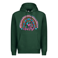 Sports Green leopard cowhide nurse rainbow Premium Hoodie - JahusDesignShop