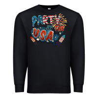 Black Party in the USA Premium Sweatshirt - FaDigitalArtStudio
