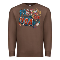 Chestnut Party in the USA Premium Sweatshirt - FaDigitalArtStudio