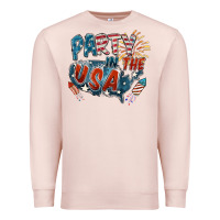Pale Pink Party in the USA Premium Sweatshirt - FaDigitalArtStudio