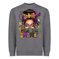 Storm mardi gras mama messy bun Heavyweight Sweatshirt - texasbilliewilder
