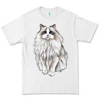 White Ragdoll Cat Premium Tee - LillyAllenDesigns