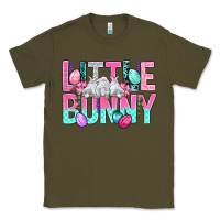 Army Green Little Bunny Easter Classic Tee - BundleAndBundleShop