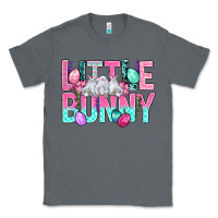 Charcoal Heather Little Bunny Easter Classic Tee - BundleAndBundleShop