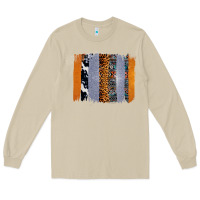 Mushroom Western Cowhide Glitter Aztec Leopard Pattern Brushstroke Long Sleeve Tee - Bettercallsaul