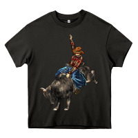Asphalt western rodeo bullfighter Heavy Core Tee - BarkalooDesign