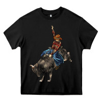 Black western rodeo bullfighter Heavy Core Tee - BarkalooDesign