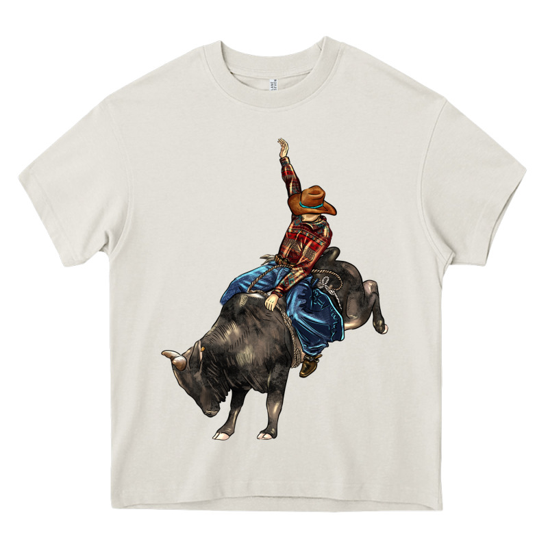 Western Rodeo Bullfighter Heavy Core Tee by BarkalooDesign | Teevron