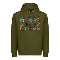 Army Green i don't need your attitude i brought my own olivia Premium Hoodie - OliviaCreatesArt