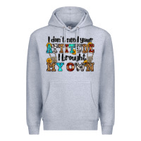 Heather Grey i don't need your attitude i brought my own olivia Premium Hoodie - OliviaCreatesArt