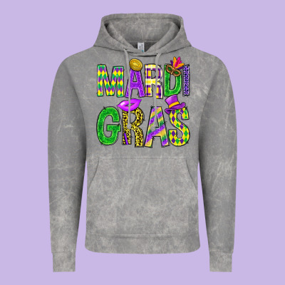 Mardi Gras Carnaval Mask Digital Paper, Vintage Hoodie Designed By Bundleandbundleshop