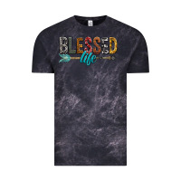 Cloud Black Blessed Life Vintage Tee - BundleAndBundleShop