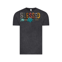 Vintage Black Blessed Life Vintage Tee - BundleAndBundleShop