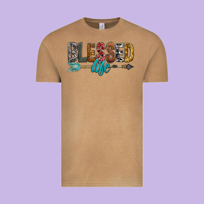 Blessed Life Vintage Tee Designed By Bundleandbundleshop