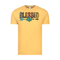 Vintage Mustard Blessed Life Vintage Tee - BundleAndBundleShop