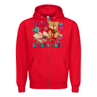 Red I teach sweethearts Valentine's Day Zipper Hoodie - HowdyJamesFarm