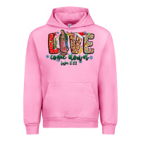Fuchsia Pink Love ComeDown Luke 2.11-2 Urban Hoodie - CowhideDigitalArt