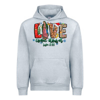 Heather Grey Love ComeDown Luke 2.11-2 Urban Hoodie - CowhideDigitalArt