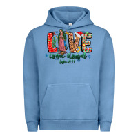 Pigment Pebble Blue Love ComeDown Luke 2.11-2 Urban Hoodie - CowhideDigitalArt