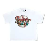 White baseball senior 2023 Urban Heavy Tee - BundleAndBundleShop