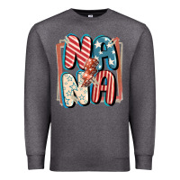 Charcoal Heather 4th of July nana with lightning bolt Premium Sweatshirt - FaDigitalArtStudio