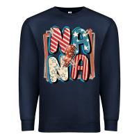 Navy 4th of July nana with lightning bolt Premium Sweatshirt - FaDigitalArtStudio