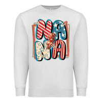 Oatmeal Heather 4th of July nana with lightning bolt Premium Sweatshirt - FaDigitalArtStudio