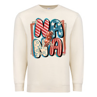 Sandshell 4th of July nana with lightning bolt Premium Sweatshirt - FaDigitalArtStudio