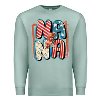 Seafoam 4th of July nana with lightning bolt Premium Sweatshirt - FaDigitalArtStudio