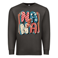 Smoke 4th of July nana with lightning bolt Premium Sweatshirt - FaDigitalArtStudio