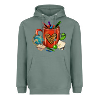 Sage teacher crayons coffee mug Heavyweight Hoodie - FaDigitalArtStudio