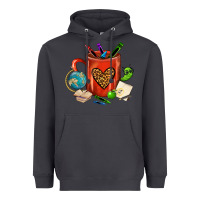 Smoke teacher crayons coffee mug Heavyweight Hoodie - FaDigitalArtStudio
